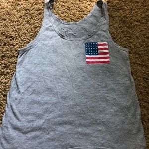 Target tank top american flag pocket